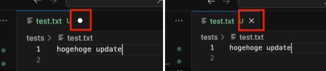保存状態の確認